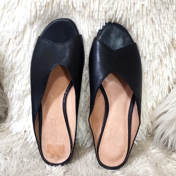 Madewell Black Leather Women's Shoes - Picture 2 of 8